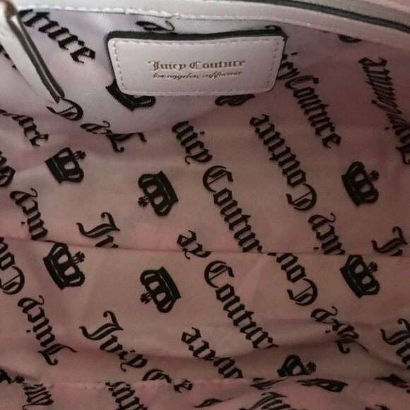 Juicy Couture Classic Scottie Dogs Hobo Bag Chocolate/Pink NWT - Picture 7 of 11